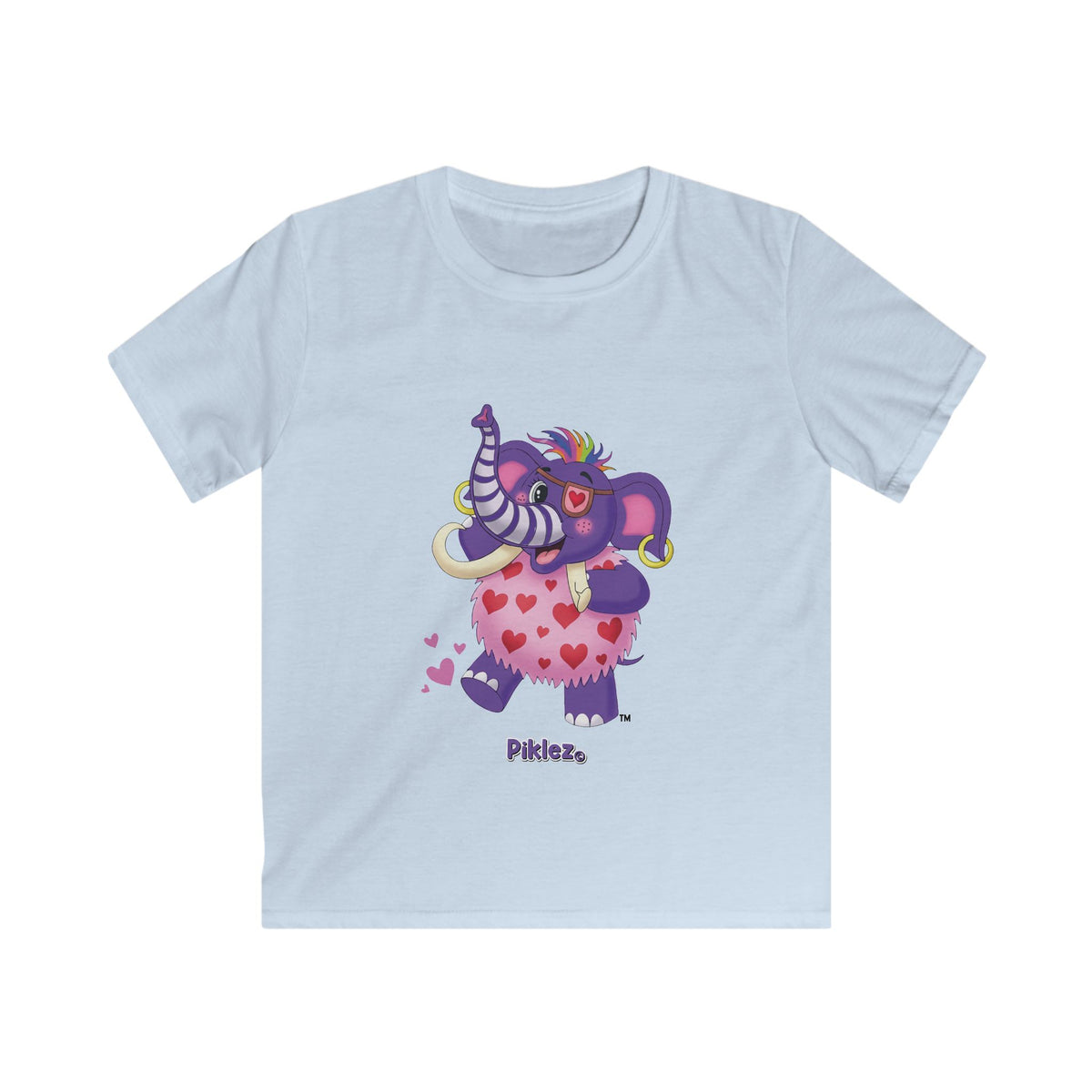 Piklez™ Kids Softstyle Tee – "Full of Love!" Graphic Shirt | Smile Universe Collection