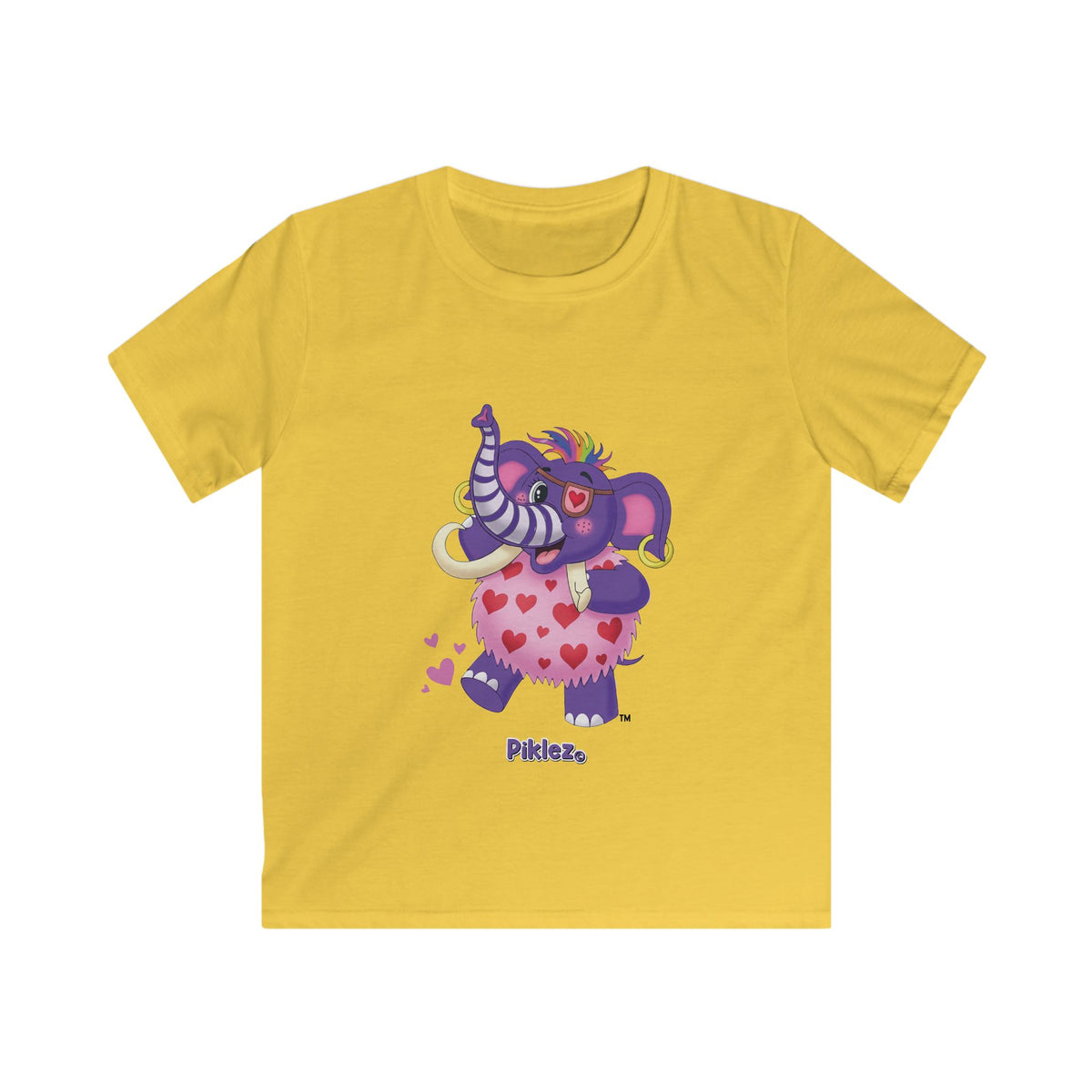 Piklez™ Kids Softstyle Tee – "Full of Love!" Graphic Shirt | Smile Universe Collection