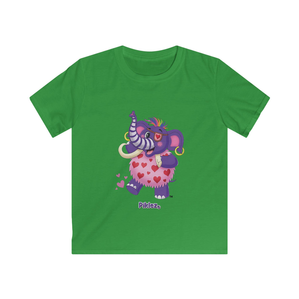 Piklez™ Kids Softstyle Tee – "Full of Love!" Graphic Shirt | Smile Universe Collection