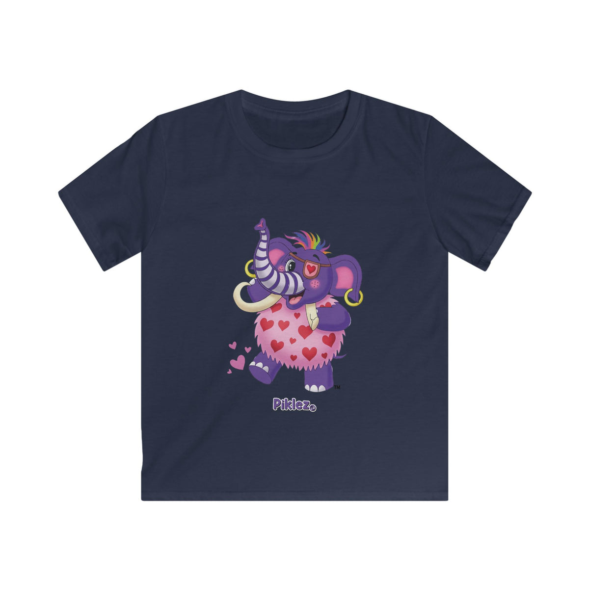 Piklez™ Kids Softstyle Tee – "Full of Love!" Graphic Shirt | Smile Universe Collection