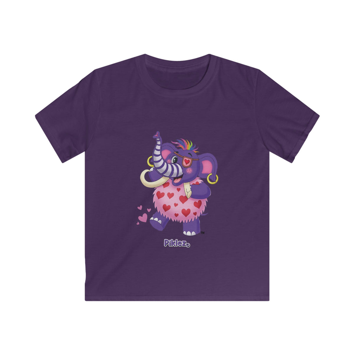 Piklez™ Kids Softstyle Tee – "Full of Love!" Graphic Shirt | Smile Universe Collection