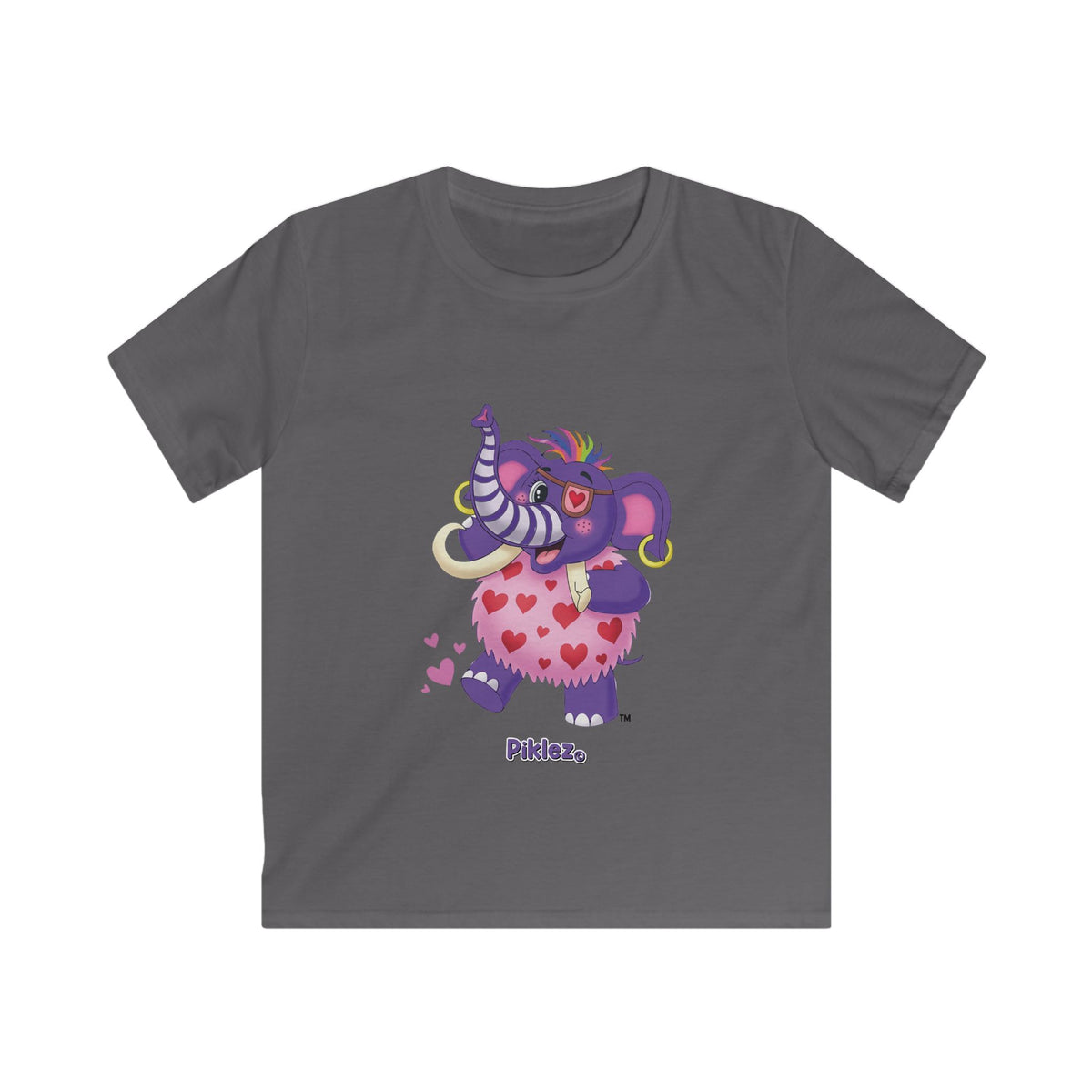 Piklez™ Kids Softstyle Tee – "Full of Love!" Graphic Shirt | Smile Universe Collection