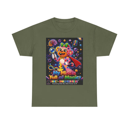 Panz™ Unisex Heavy Cotton™ Tee – "My Mind is Full of Magic" Graphic | Smile Universe Collection