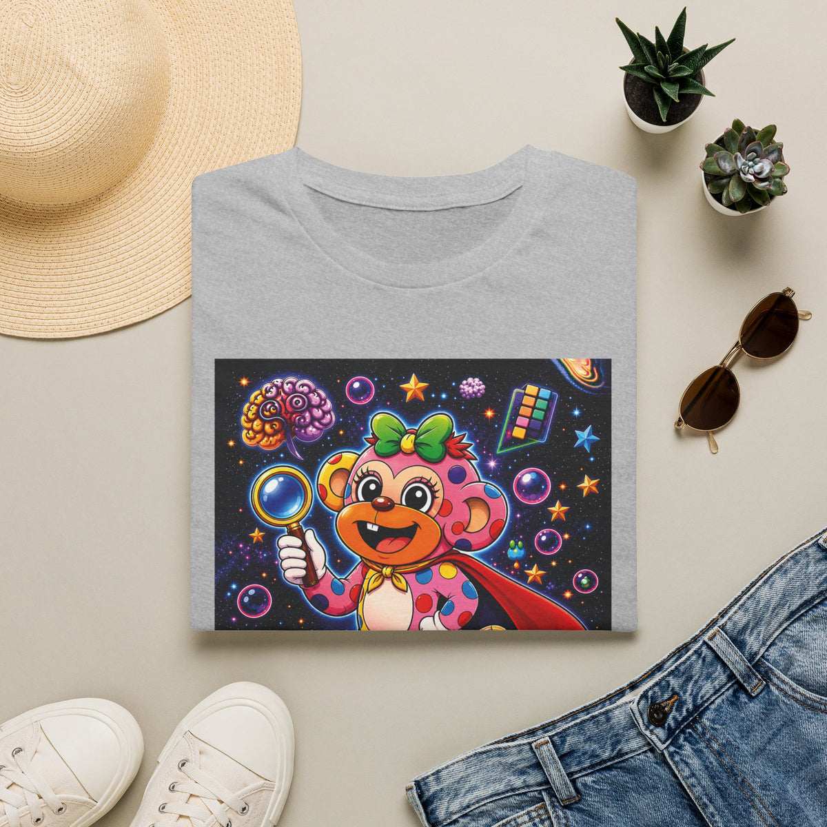 Panz™ Unisex Softstyle T-Shirt – "My Mind is Full of Magic" Graphic | Smile Universe Collection