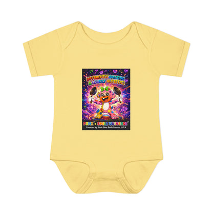 Panz™ Infant Baby Rib Bodysuit – "Differently Amazing & Loudly Autistic!" Graphic | Smile Universe Collection