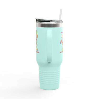 Potz™ Insulated Travel Mug 40oz – Playful Graphic Tumbler | Smile Universe Collection