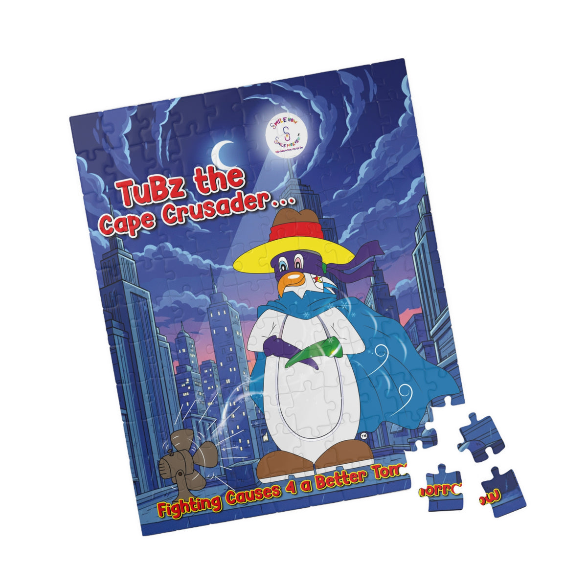 TuBz™ Puzzle (110, 252, 520-piece) – "Fighting Causes 4 a Better Tomorrow" Graphic | Smile Universe Collection
