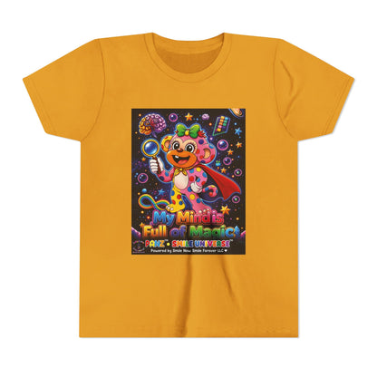 Panz™ Youth Short Sleeve Tee – "My Mind is Full of Magic" Graphic | Smile Universe Collection