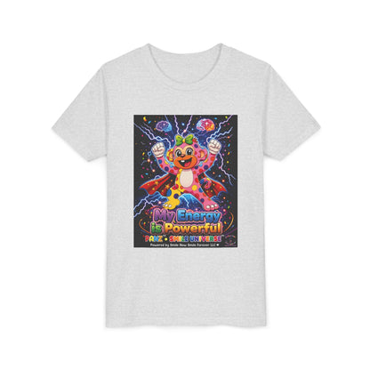 Panz™ Youth Short Sleeve Tee – "My Energy is Powerful" Graphic Tee | Smile Universe Collection