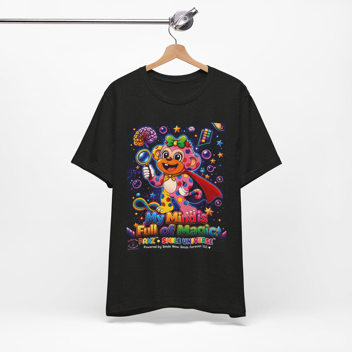 Panz™ Unisex Jersey Short Sleeve Tee – "My Mind is Full of Magic" Graphic | Smile Universe Collection
