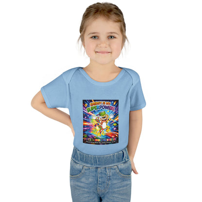 Potz™ Infant Baby Rib Bodysuit – "Energy is My Superpower!" Graphic Onesie | Smile Universe Collection