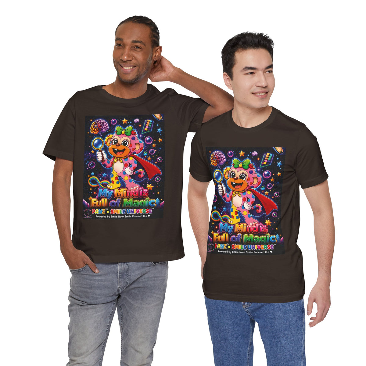 Panz™ Unisex Jersey Short Sleeve Tee – "My Mind is Full of Magic" Graphic | Smile Universe Collection