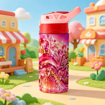 Legendary Run Water Bottle - Pink Heart Edition