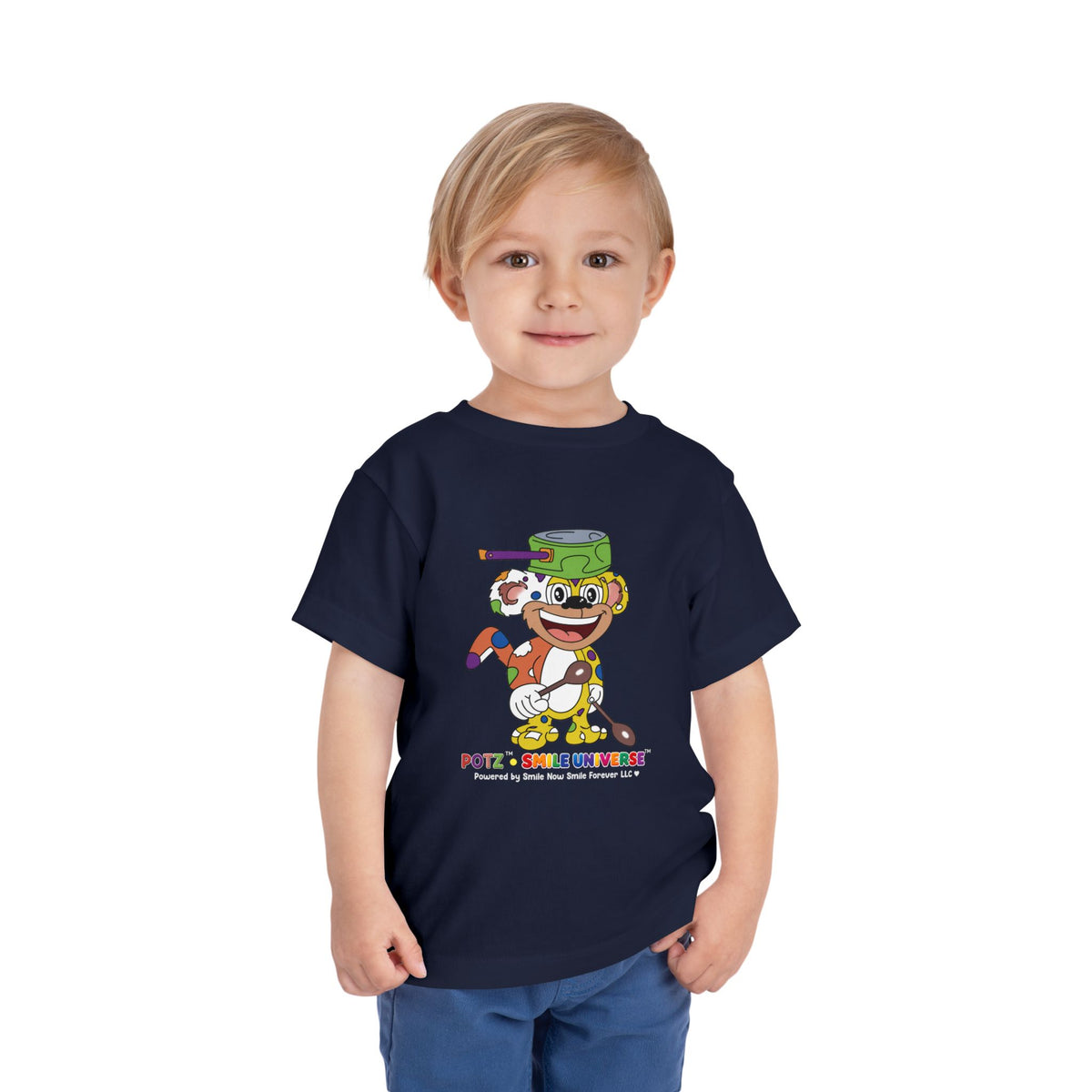 Potz™ Toddler Short Sleeve Tee – Playful Graphic Tee | Smile Universe Collection