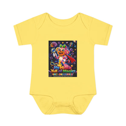 Panz™ Infant Baby Rib Bodysuit – "My Mind is Full of Magic" Graphic | Smile Universe Collection