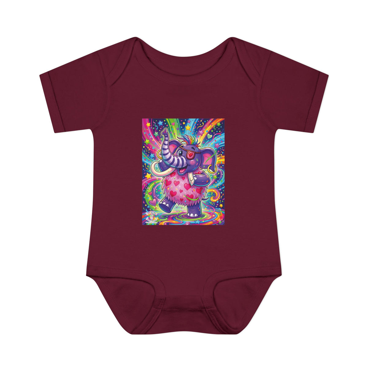 Piklez™ Infant Baby Rib Bodysuit – "Born to Celebrate!" Graphic | Smile Universe Collection