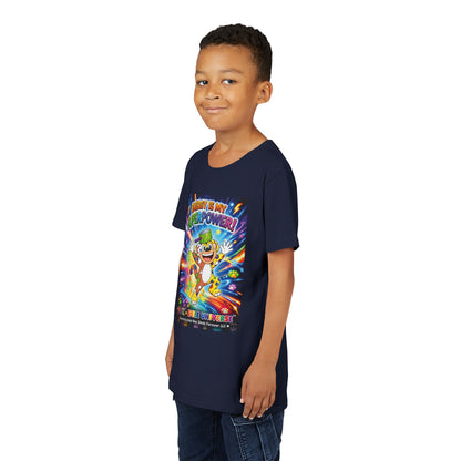 Potz™ Youth Short Sleeve Tee – "Energy is My Superpower!" Graphic Tee | Smile Universe Collection
