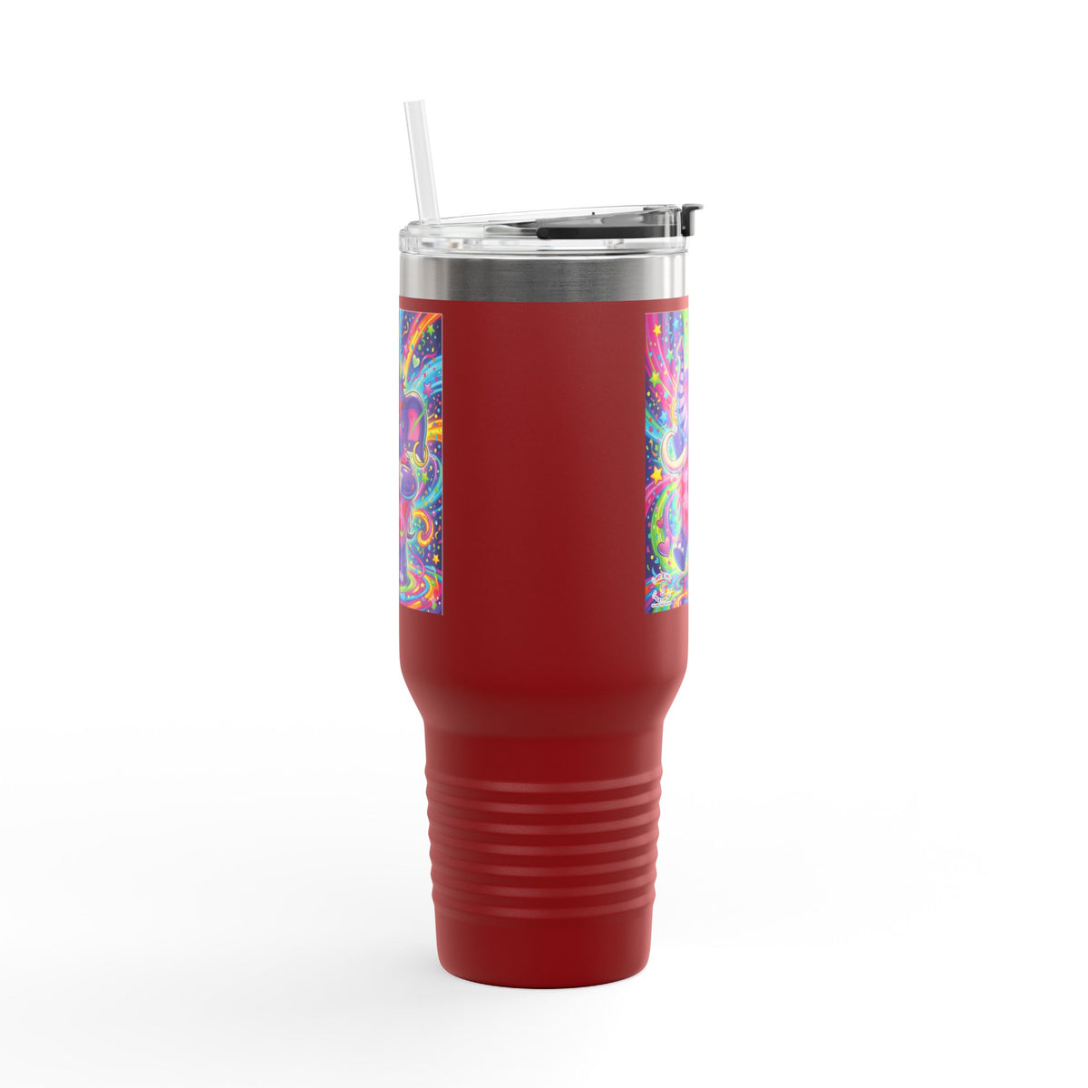 Piklez™ 40oz Insulated Travel Mug – "Born to Celebrate!" Graphic | Smile Universe Collection