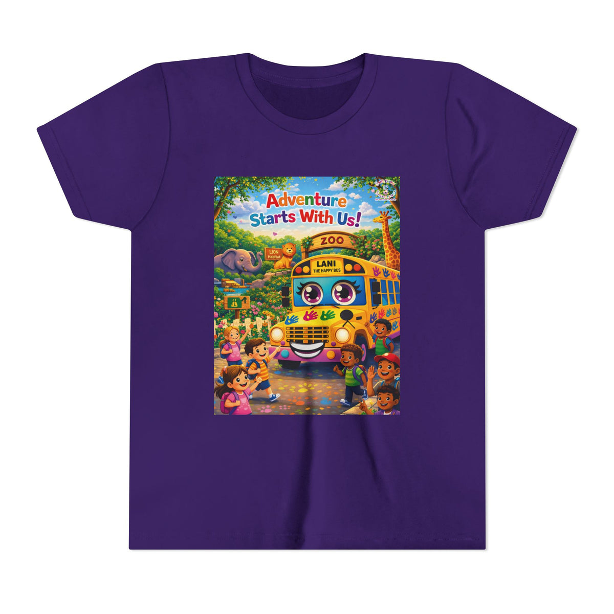Lani™ Youth Short Sleeve Tee – "Adventure Starts With Us!" Graphic