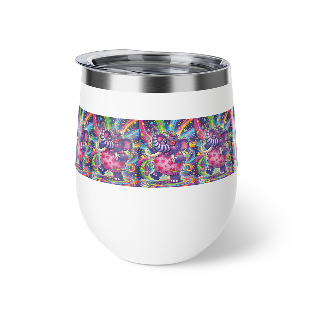 Piklez™ 12oz Copper Vacuum Insulated Cup – "Born to Celebrate!" Graphic | Smile Universe Collection