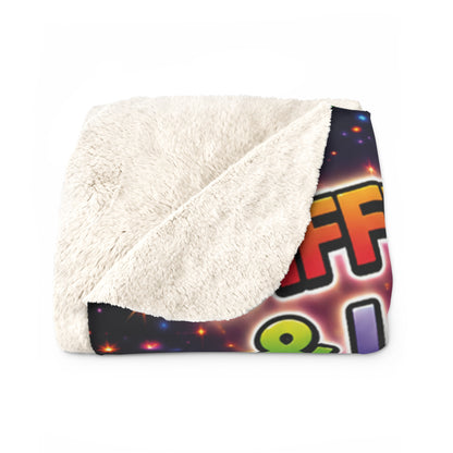 Panz™ Sherpa Fleece Blanket – "Differently Amazing & Loudly Autistic!" Graphic | Smile Universe Collection