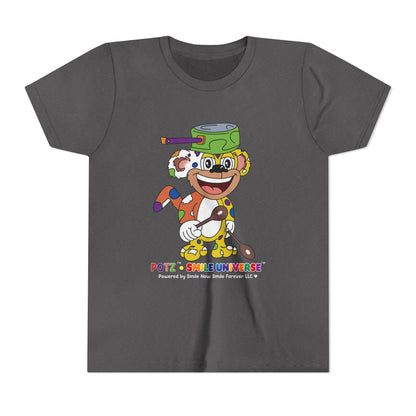 Potz™ Youth Short Sleeve Tee – Playful Graphic Tee | Smile Universe Collection