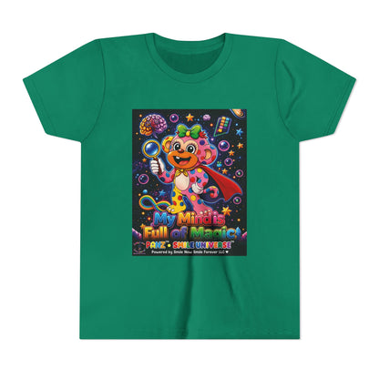 Panz™ Youth Short Sleeve Tee – "My Mind is Full of Magic" Graphic | Smile Universe Collection