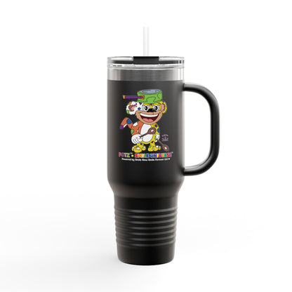 Potz™ Insulated Travel Mug 40oz – Playful Graphic Tumbler | Smile Universe Collection