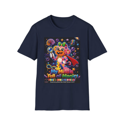 Panz™ Unisex Softstyle T-Shirt – "My Mind is Full of Magic" Graphic | Smile Universe Collection