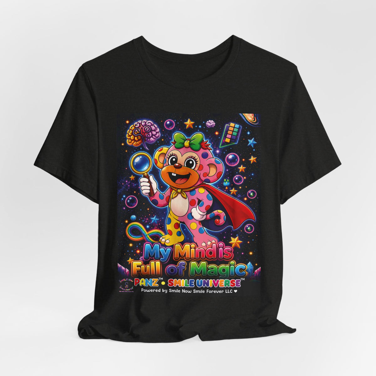 Panz™ Unisex Jersey Short Sleeve Tee – "My Mind is Full of Magic" Graphic | Smile Universe Collection