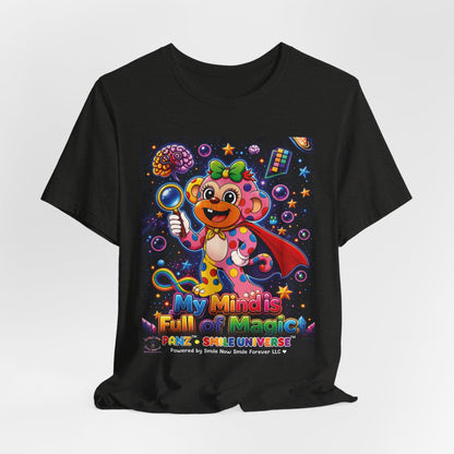 Panz™ Unisex Jersey Short Sleeve Tee – "My Mind is Full of Magic" Graphic | Smile Universe Collection