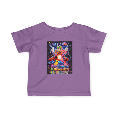 Panz™ Infant Fine Jersey Tee – "My Energy is Powerful" Graphic Tee | Smile Universe Collection