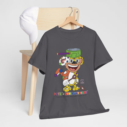 Potz™ Unisex Heavy Cotton™ Tee – Playful Graphic Tee | Smile Universe Collection