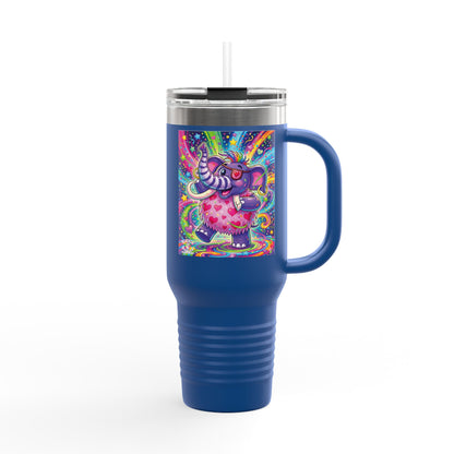 Piklez™ 40oz Insulated Travel Mug – "Born to Celebrate!" Graphic | Smile Universe Collection