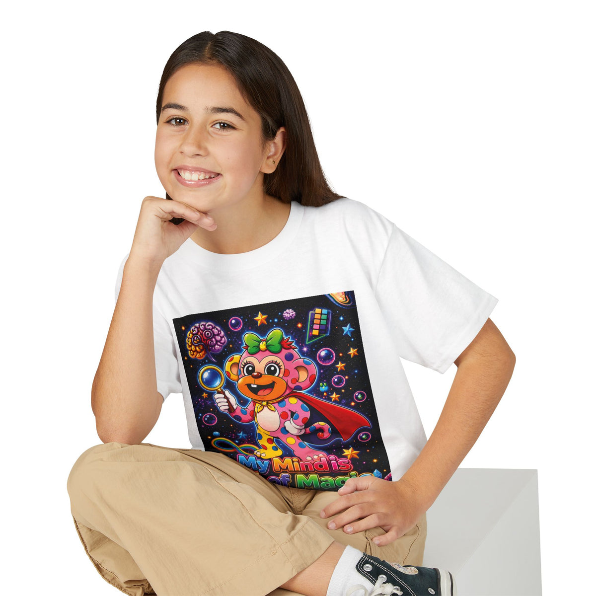 Panz™ Youth DryBlend® T-Shirt – "My Mind is Full of Magic" Graphic | Smile Universe Collection