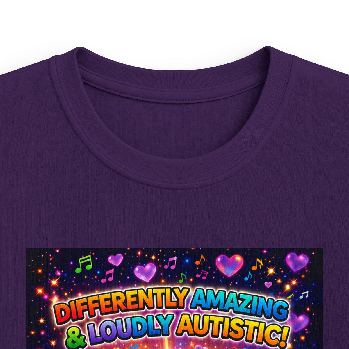 Panz™ Kids Softstyle Tee – "Differently Amazing & Loudly Autistic!" Graphic | Smile Universe Collection