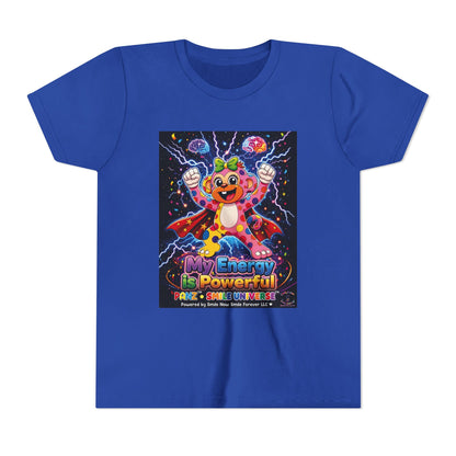 Panz™ Youth Short Sleeve Tee – "My Energy is Powerful" Graphic Tee | Smile Universe Collection