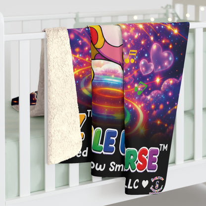 Panz™ Sherpa Fleece Blanket – "Differently Amazing & Loudly Autistic!" Graphic | Smile Universe Collection
