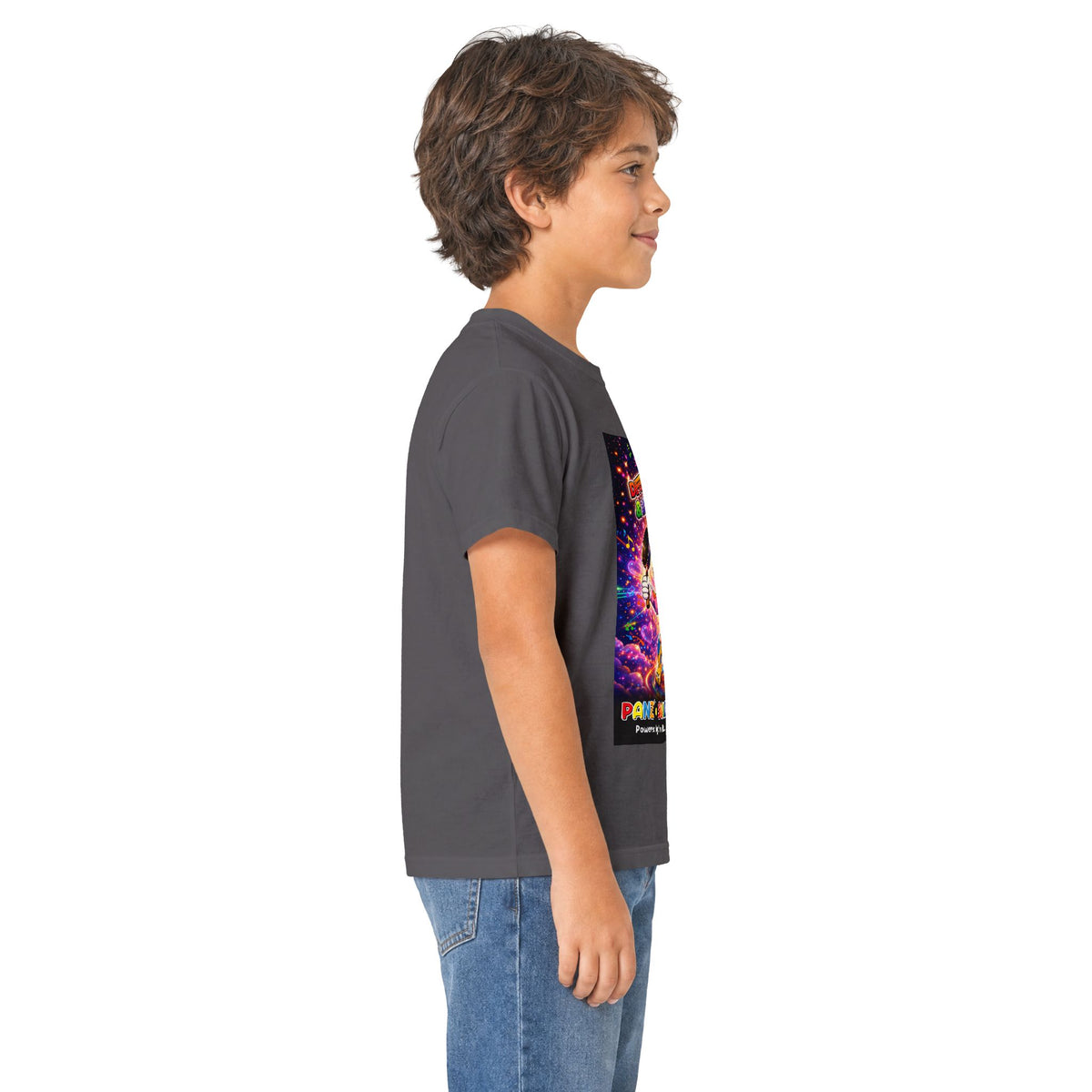 Panz™ Kids Softstyle Tee – "Differently Amazing & Loudly Autistic!" Graphic | Smile Universe Collection