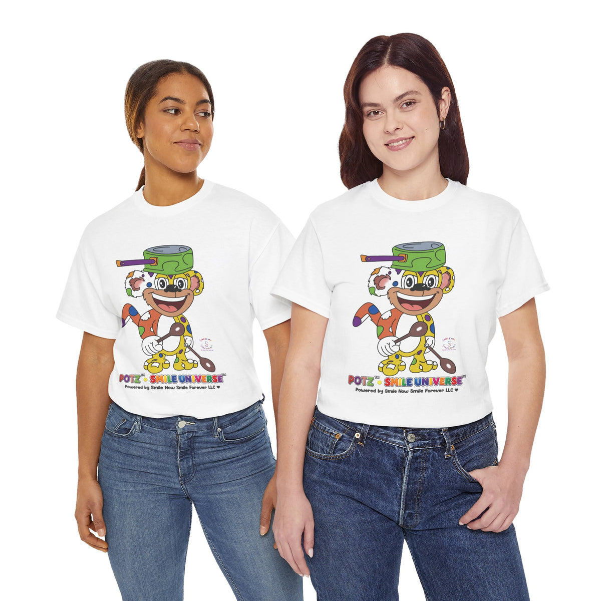 Potz™ Unisex Heavy Cotton™ Tee – Playful Graphic Tee | Smile Universe Collection