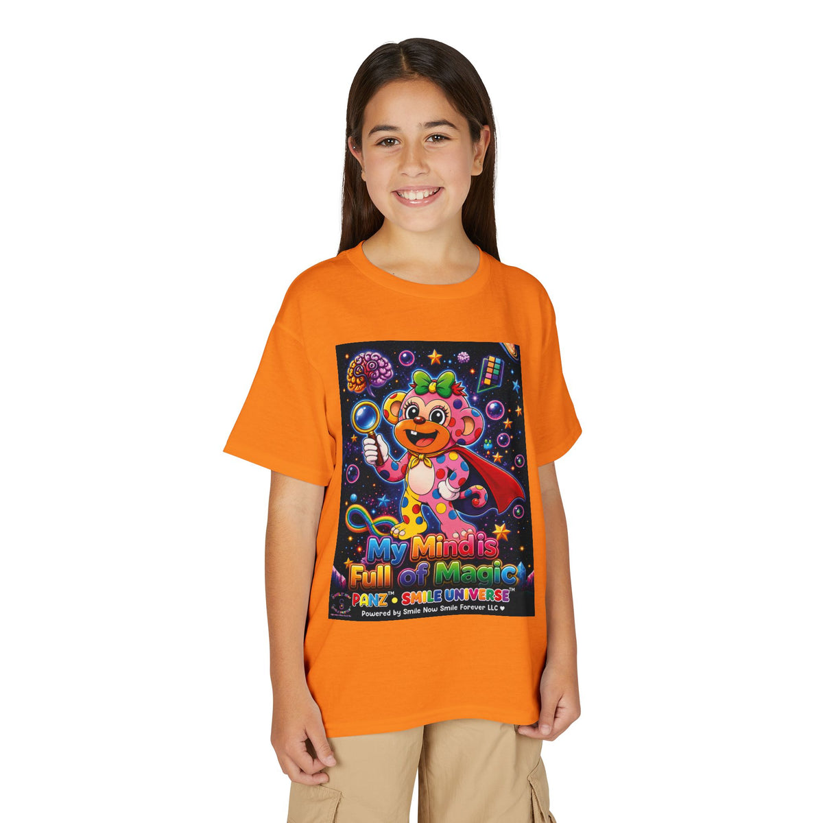 Panz™ Youth DryBlend® T-Shirt – "My Mind is Full of Magic" Graphic | Smile Universe Collection