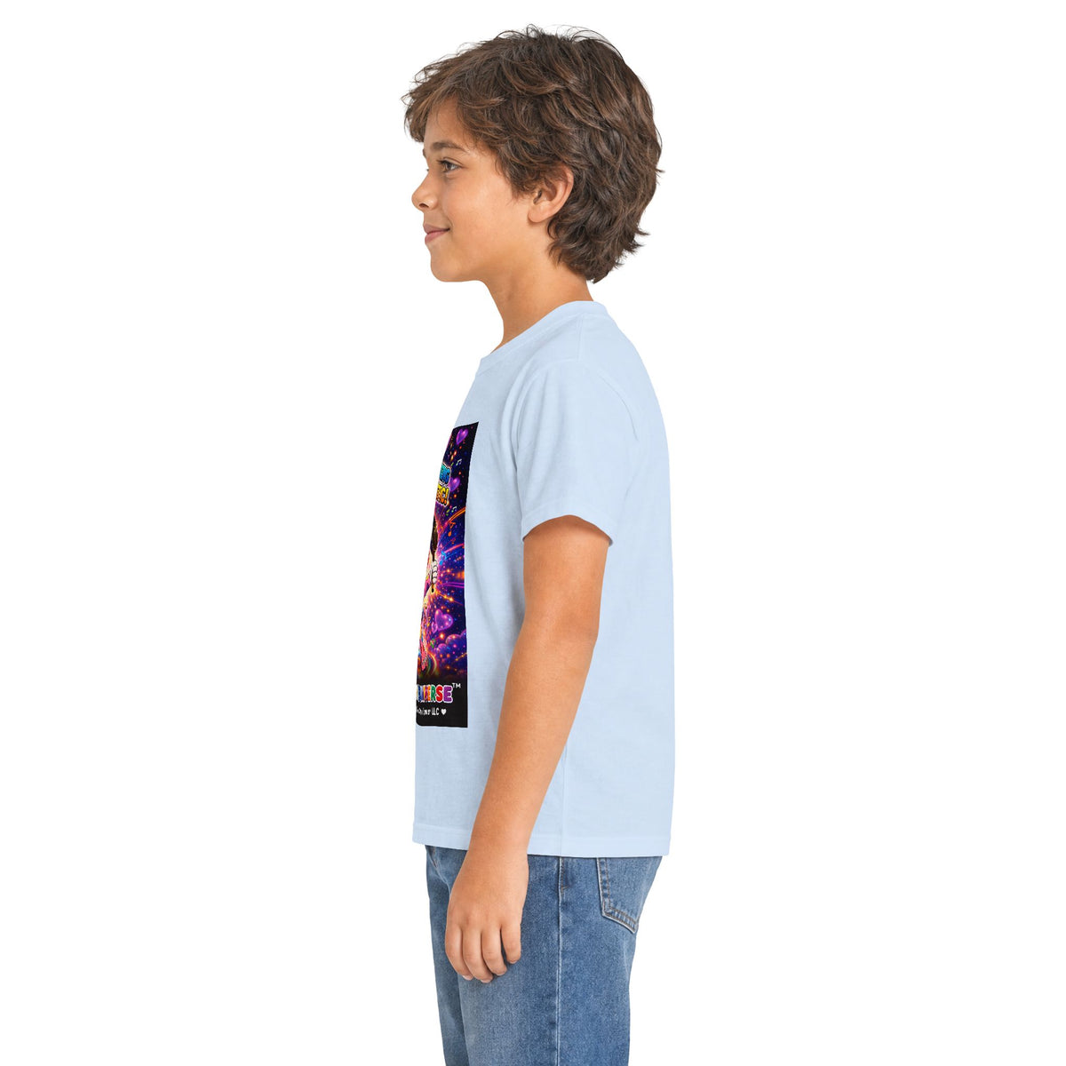 Panz™ Kids Softstyle Tee – "Differently Amazing & Loudly Autistic!" Graphic | Smile Universe Collection