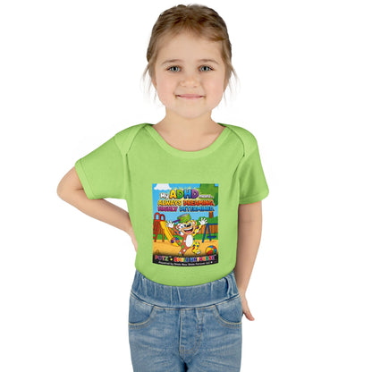 Potz™ Infant Baby Rib Bodysuit – "My ADHD Means Always Dreaming, Highly Determined" Graphic Onesie | Smile Universe Collection