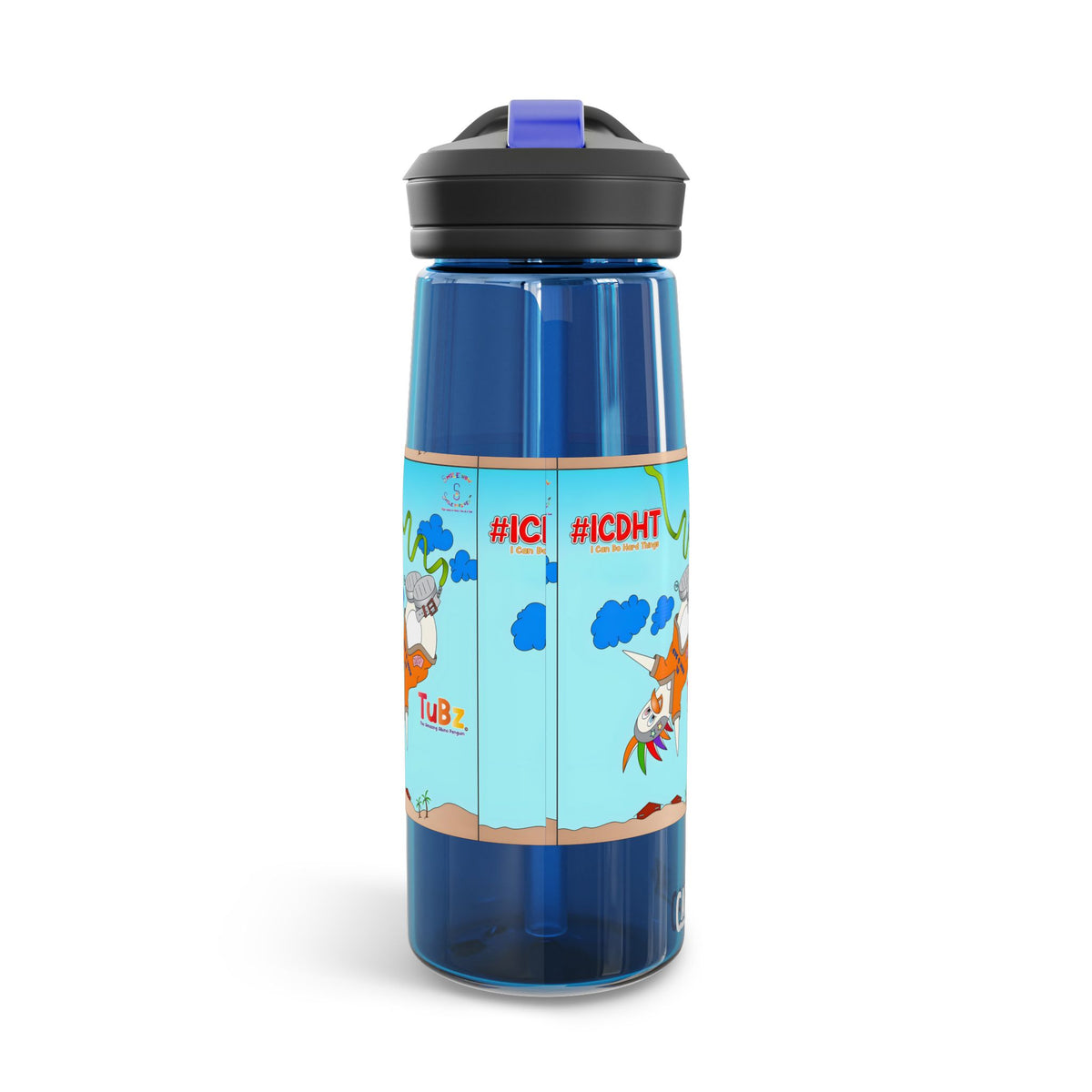 TuBz™ "I Can Do Hard Things" CamelBak Eddy® Kids Water Bottle - Spill-Resistant School Bottle