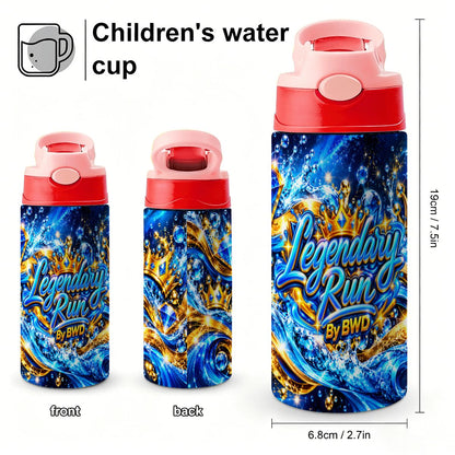 Legendary Run Water Bottle - Blue & Gold Edition