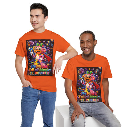 Panz™ Unisex Heavy Cotton™ Tee – "My Mind is Full of Magic" Graphic | Smile Universe Collection