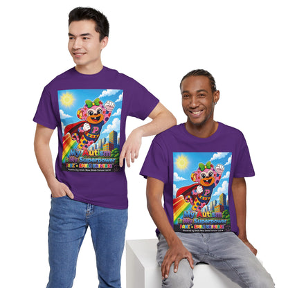 Panz™ Unisex Heavy Cotton™ Tee – "My Autism is My Superpower" Graphic | Smile Universe Collection