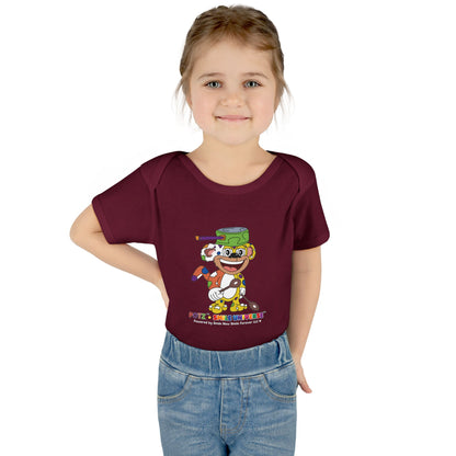 Potz™ Infant Baby Rib Bodysuit – Playful Chef Graphic Onesie | Smile Universe Collection