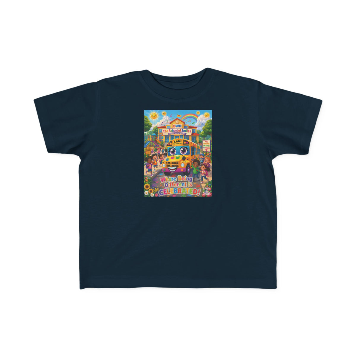 Lani™ Toddler's Fine Jersey Tee – "Where Being Different is CELEBRATED!" Graphic Shirt