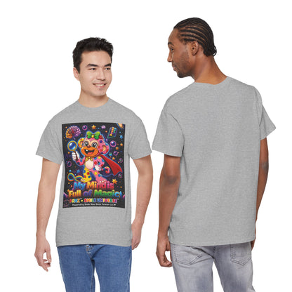 Panz™ Unisex Heavy Cotton™ Tee – "My Mind is Full of Magic" Graphic | Smile Universe Collection